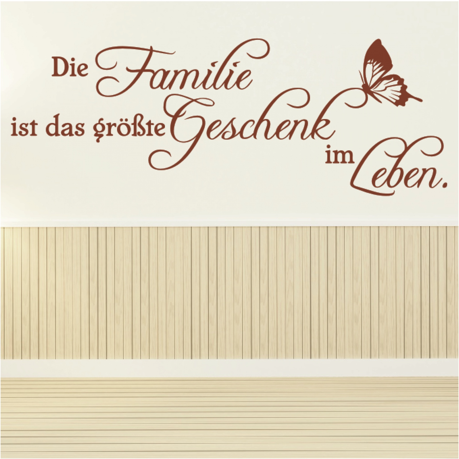 Wandtattoo Spruch  Die Familie ist das größte Geschenk im Leben Zitat Sticker 1