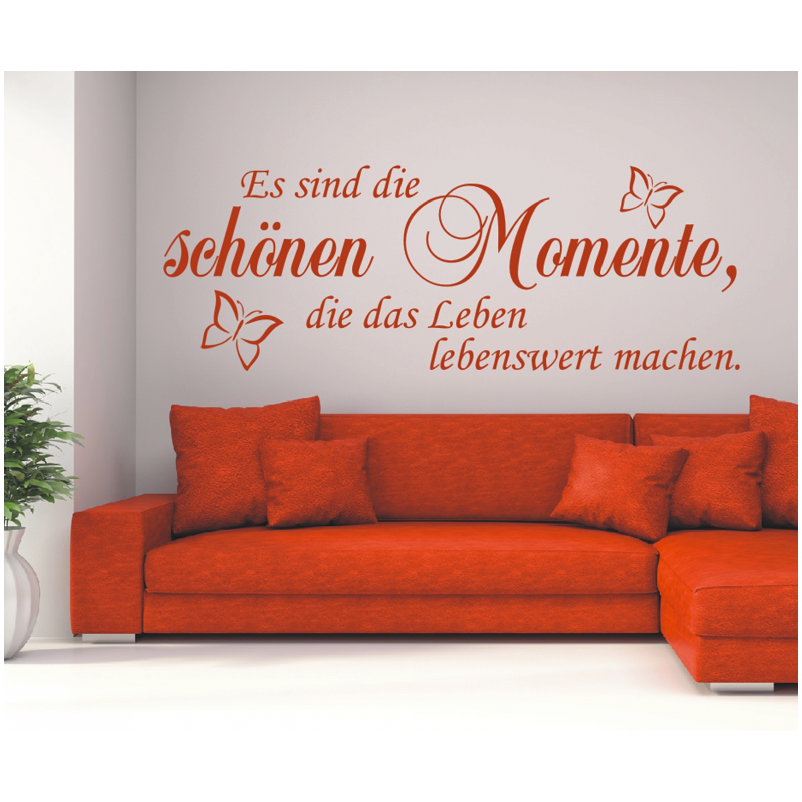 Spruch Wandtattoo Schonen Momente Leben Wandsticker Wandaufkleber Sticker 3 Ebay