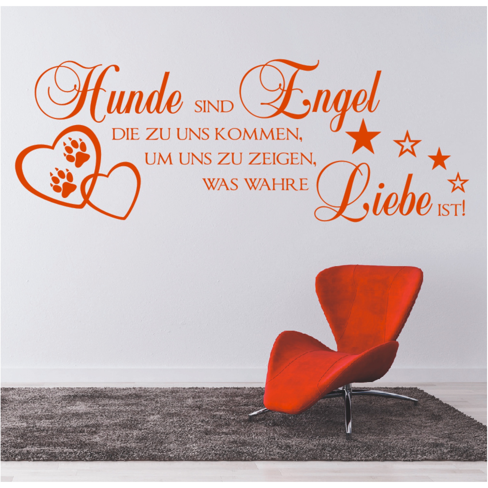 Wandtattoo Spruch Hunde Engel Wahre Liebe Sticker Wandaufkleber Wandsticker 3 Ebay