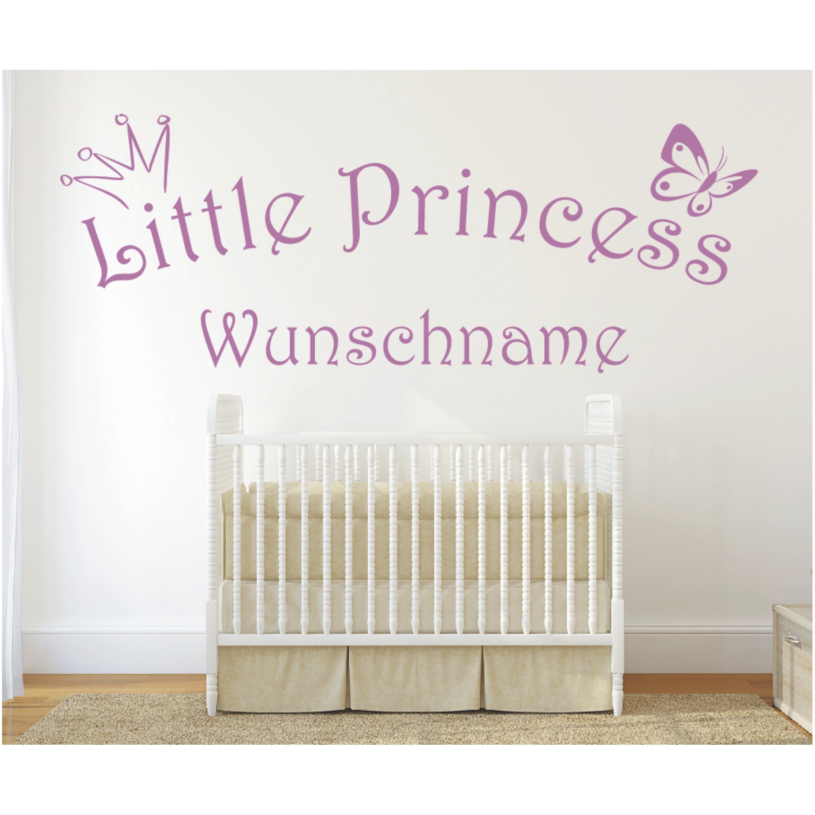 Wandtattoo Little Princess Kinderzimmer Wunschname Wunschtext Wandaufkleber 15