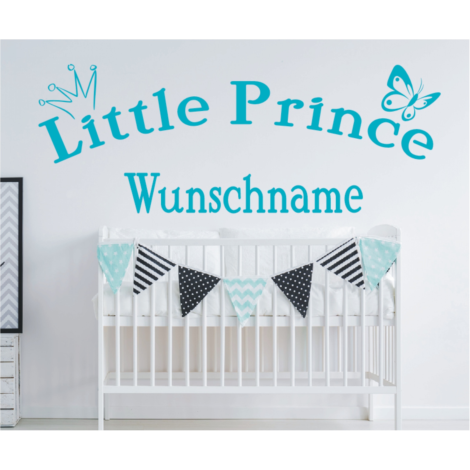 Kinderzimmer Wandtattoo Prince Name Wunschname Wunschtext Wandaufkleber 33